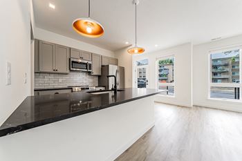 Grey soft close cabinetry**